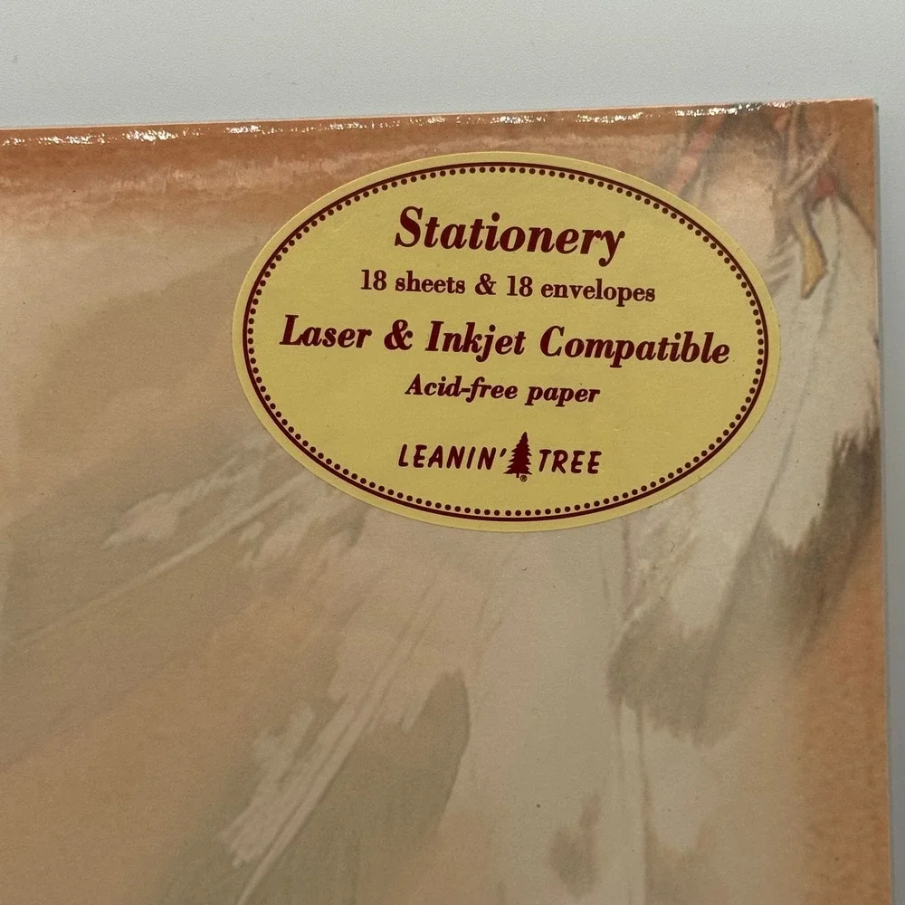 Leanin' Tree Horse Stationery Set 18 Sheets 18 Envelopes Linda Freeman Western